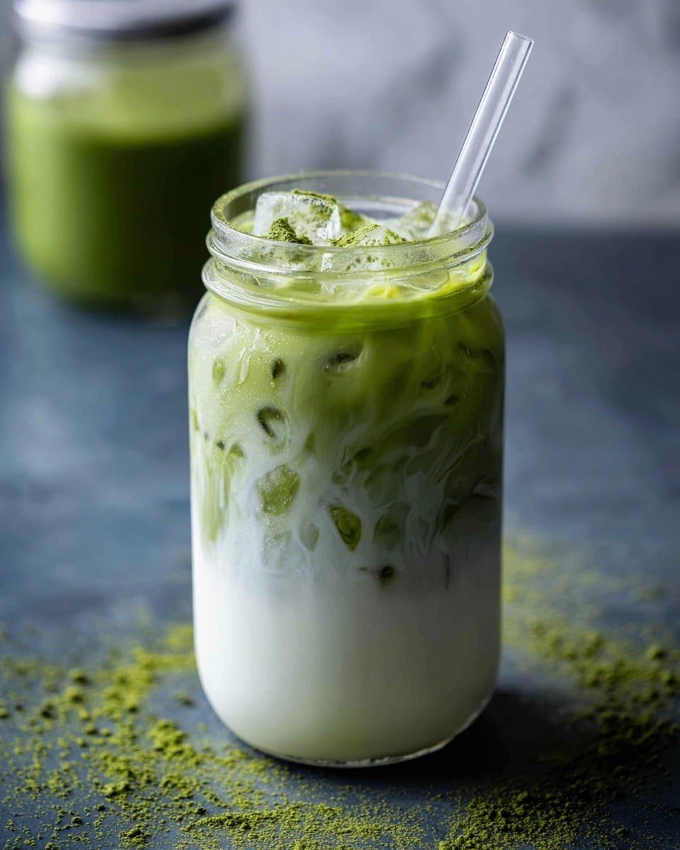 Iced Matcha Latte Recipe - Recipe Image — Iced Matcha Latte, matcha green tea drink, how to make iced matcha latte, refreshing matcha beverage, easy matcha latte recipe