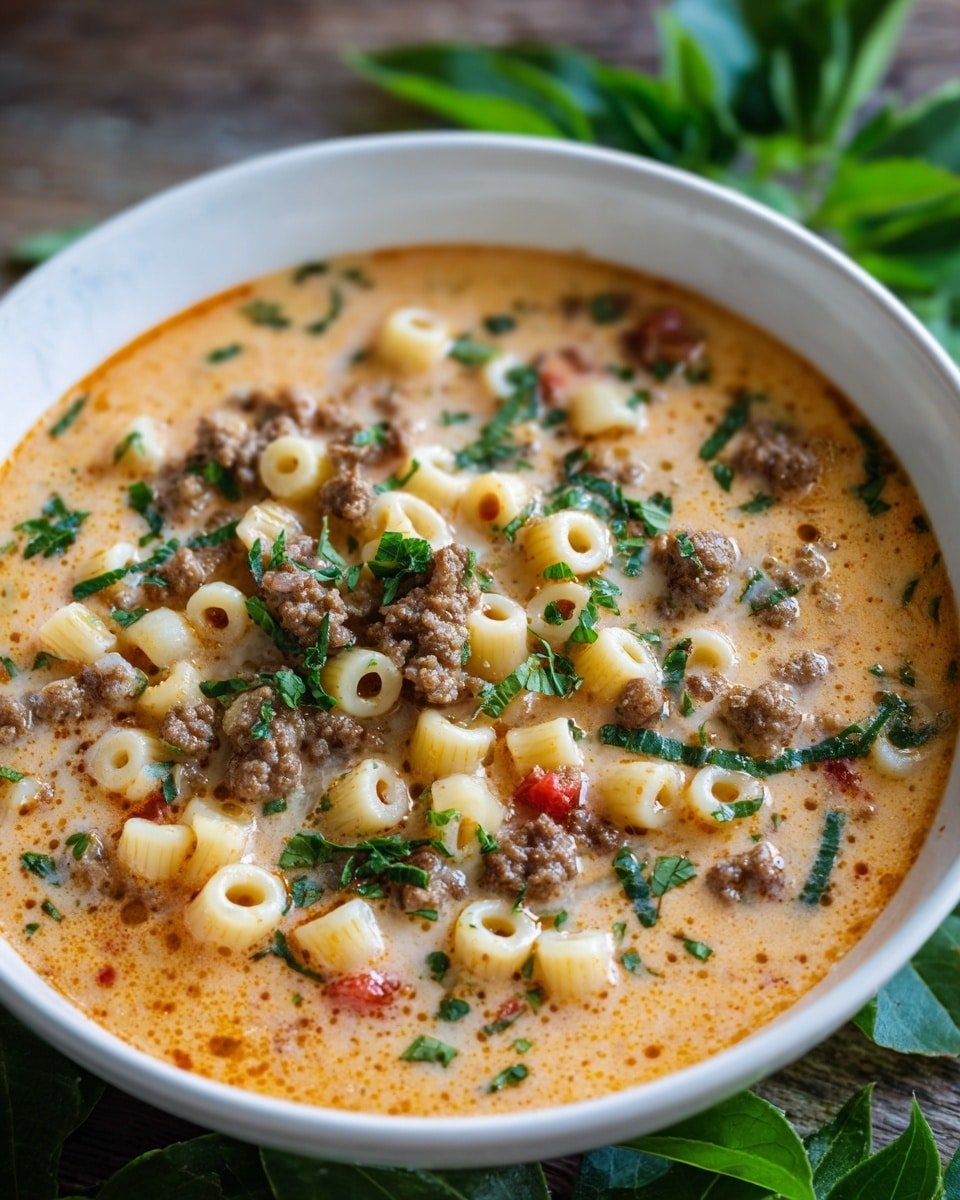 Creamy Parmesan Italian Sausage Soup Recipe - Recipe Image — Creamy Parmesan Italian Sausage Soup, Italian sausage soup, creamy sausage soup recipe, hearty Italian sausage soup, easy Parmesan sausage soup