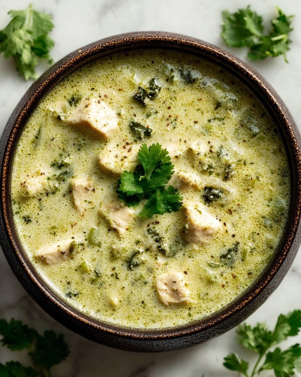 Mouthwatering Roasted Poblano Soup Recipe - Recipe Image — Mouthwatering Roasted Poblano Soup, roasted poblano soup recipe, smoky poblano soup, creamy poblano pepper soup, easy poblano soup