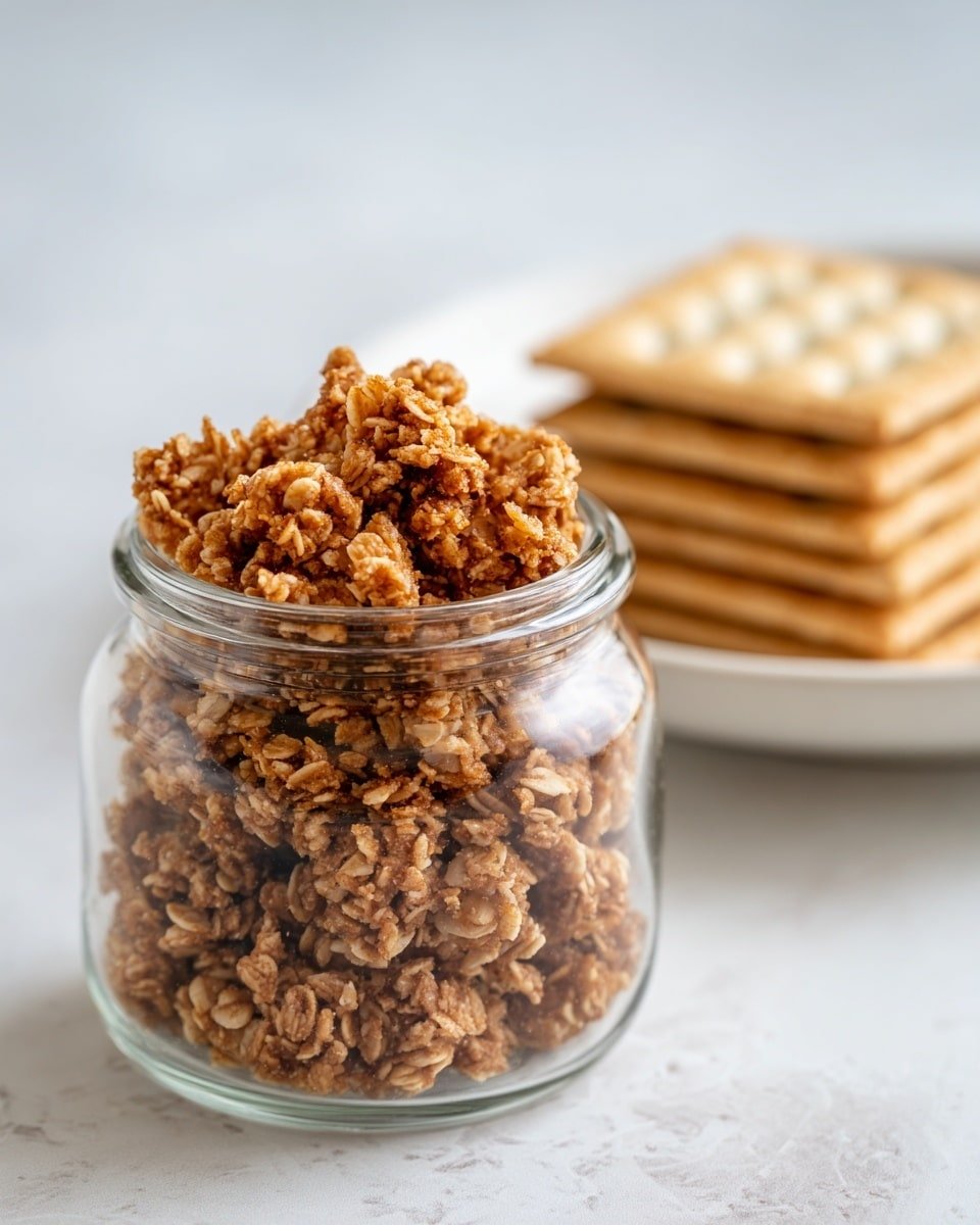 Graham Cracker Crumble Recipe - Recipe Image — Graham Cracker Crumble, homemade crumble topping, easy dessert topping, buttery crumb recipe, comforting crumble dessert