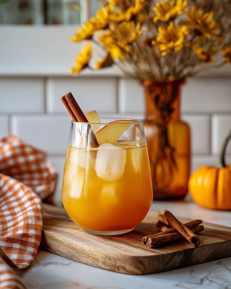 Apple Cider Aperol Spritz Recipe - Recipe Image — Apple Cider Aperol Spritz, fall cocktail recipes, autumn apple cocktails, bubbly fall drinks, festive apple cider spritz