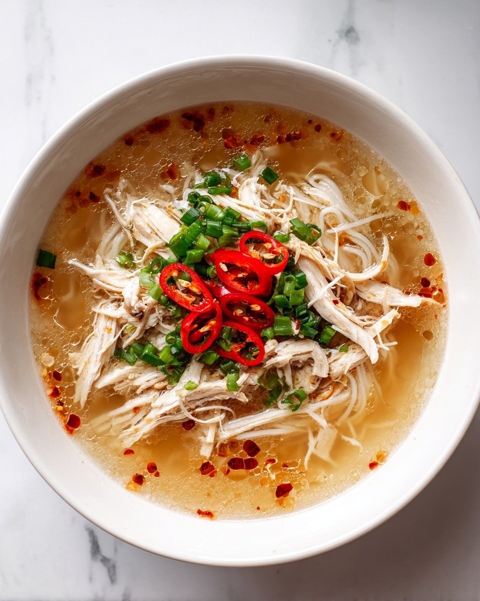 Aromatic Ginger Garlic Chicken Noodle Soup Recipe - Recipe Image — Aromatic Ginger Garlic Chicken Noodle Soup, healthy chicken noodle soup, spicy ginger garlic broth, cozy chicken soup recipe, Asian-inspired chicken noodle soup