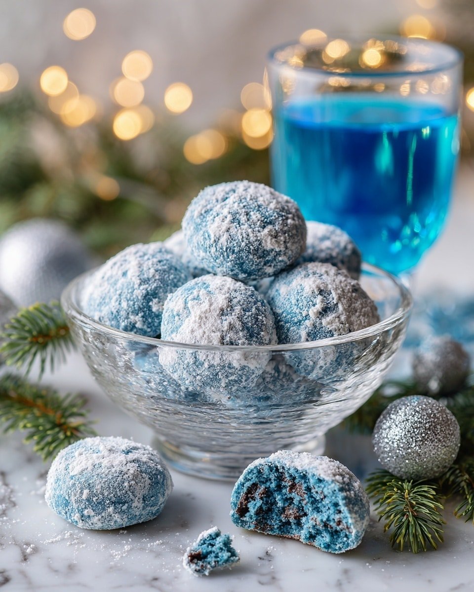 Easy Blue Christmas Truffles – No-Bake 4-Ingredient Gourmet Treat Recipe - Recipe Image — Easy Blue Christmas Truffles, Blue Christmas Truffles, No-Bake Christmas Treats, Gourmet Holiday Truffles, 4-Ingredient Holiday Desserts