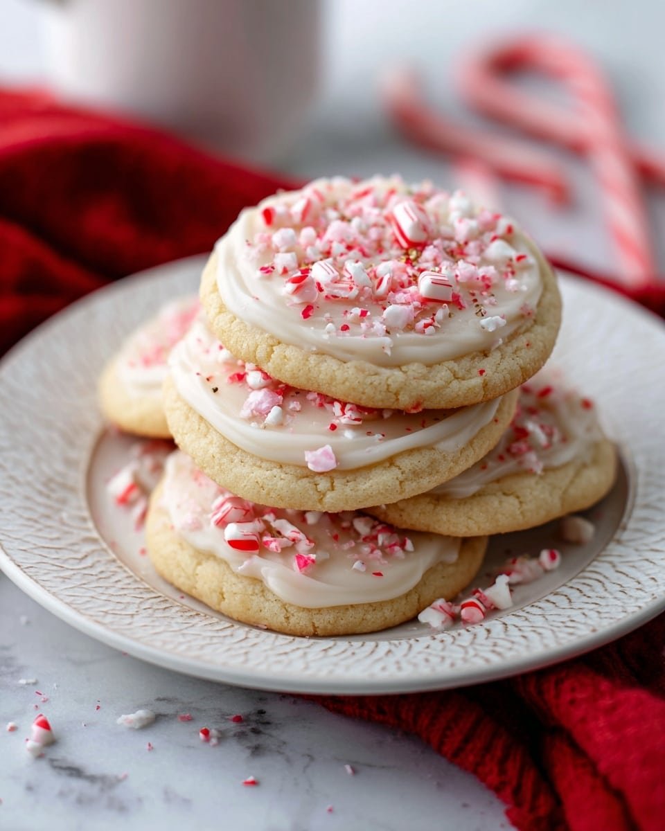 Peppermint Meltaway Cookies Recipe - Recipe Image — Peppermint Meltaway Cookies, holiday cookies, peppermint cookies, festive dessert recipes, melt-in-your-mouth cookies