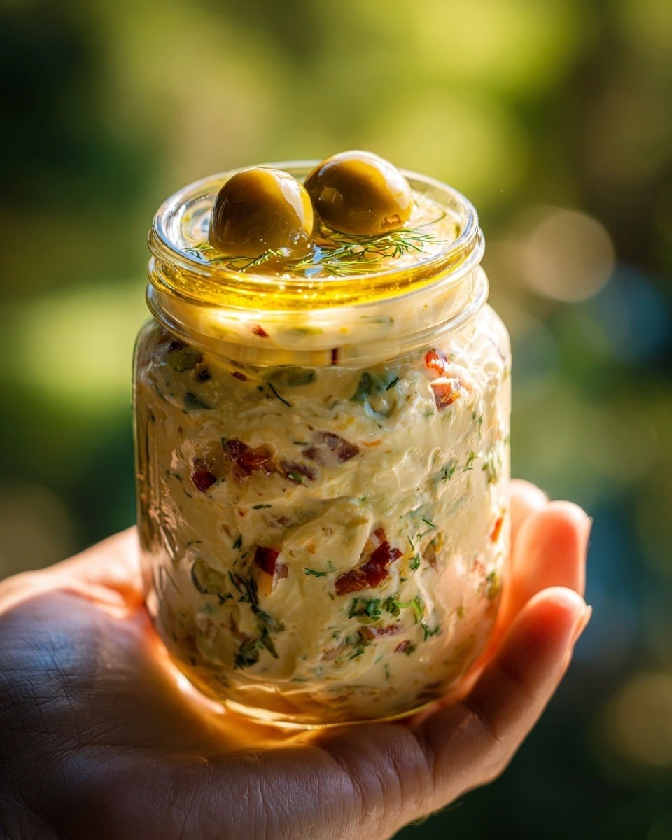 Olive Lovers’ Dream Dip – Creamy Feta & Green Olive Spread Recipe - Recipe Image — Olive Lovers’ Dream Dip, Creamy Feta & Green Olive Spread, Mediterranean Olive Dip, Easy Olive Appetizer, Briny Olive Dip