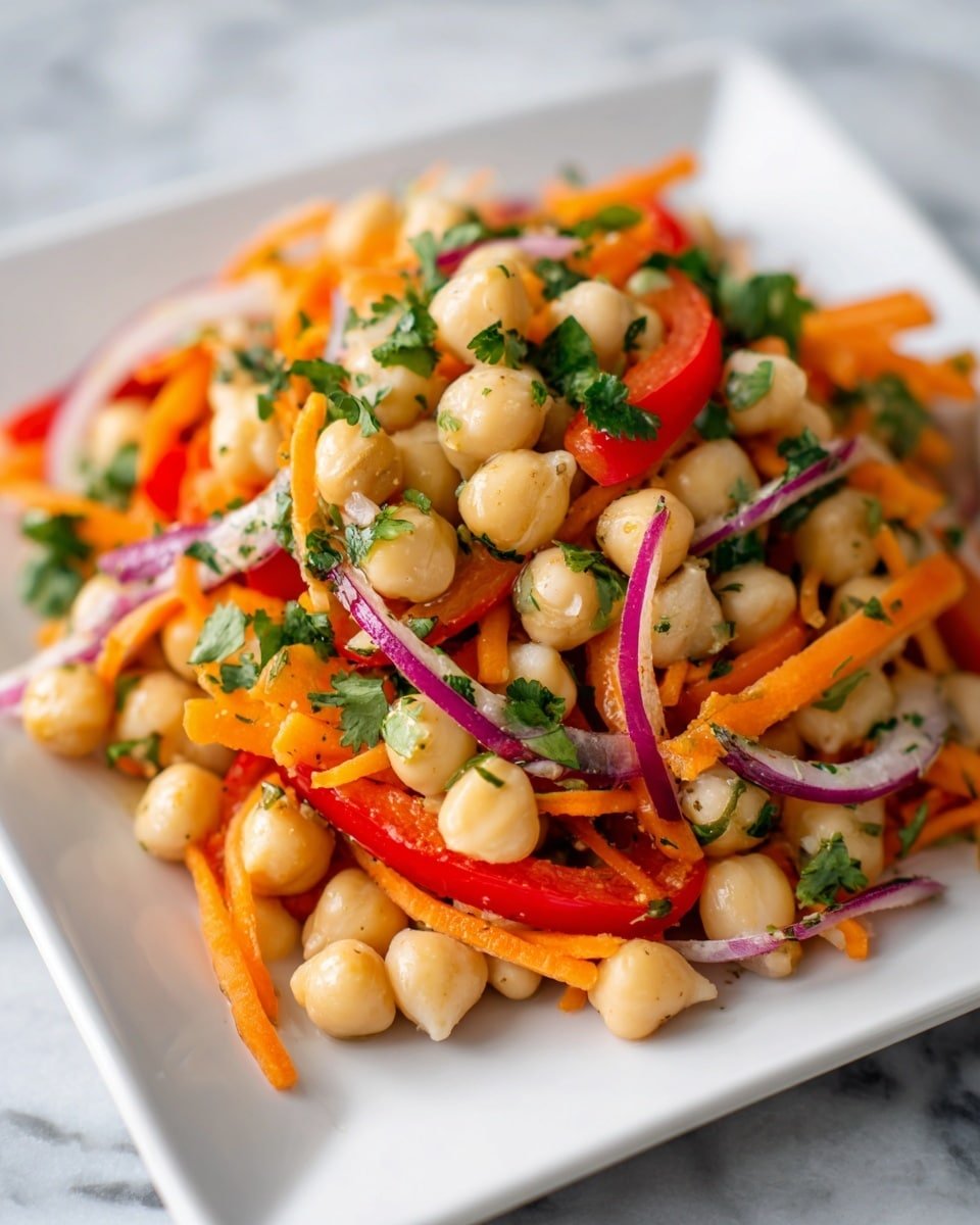 Crunchy Thai Chickpea Salad Recipe - Recipe Image — Crunchy Thai Chickpea Salad, Thai chickpea salad, healthy chickpea salad, vegan Thai salad, quick vegetarian Thai dish