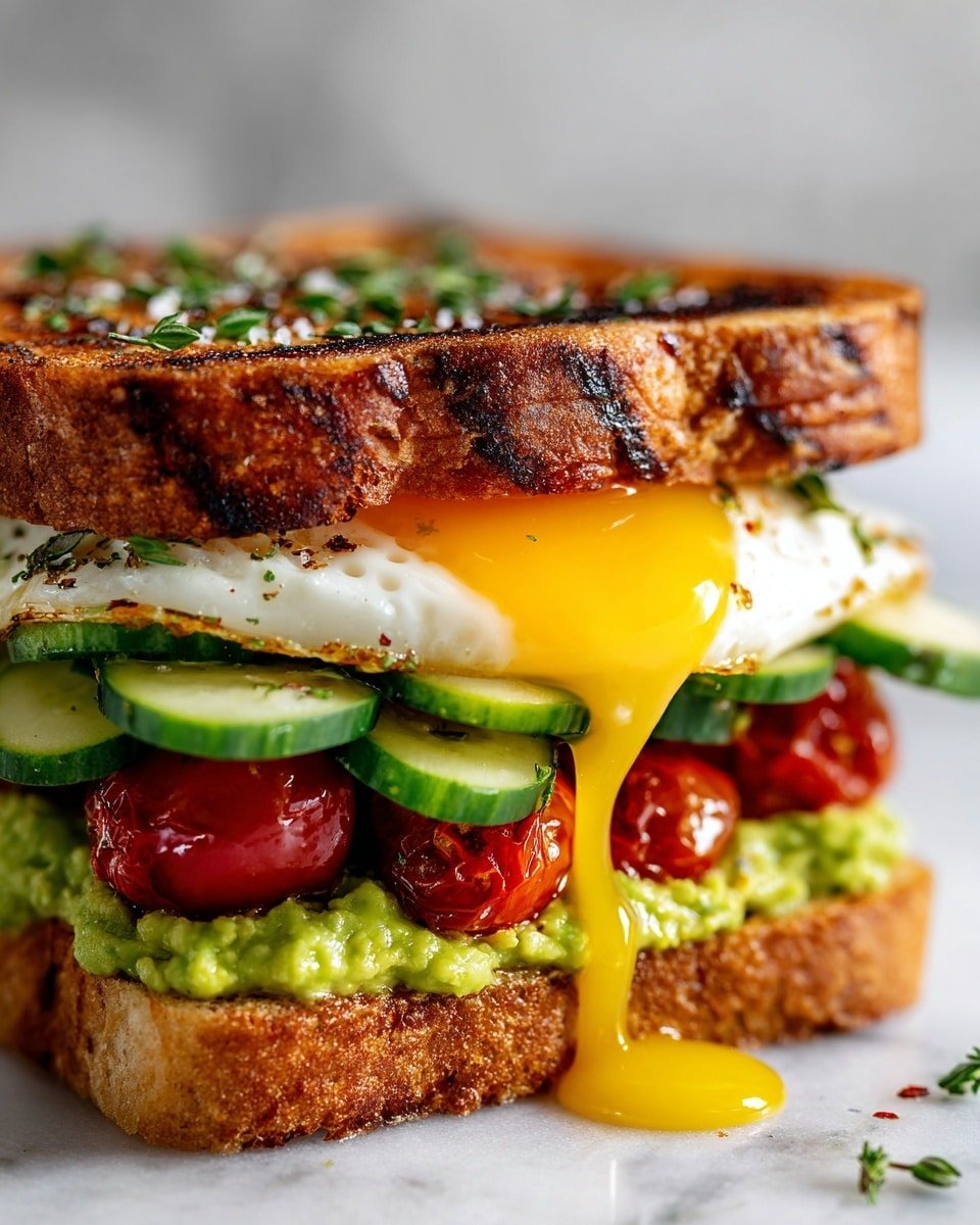 Mediterranean Breakfast Sandwich Recipe - Recipe Image — Mediterranean Breakfast Sandwich, Mediterranean breakfast ideas, healthy breakfast sandwich, brunch recipes, breakfast sandwich with feta and avocado