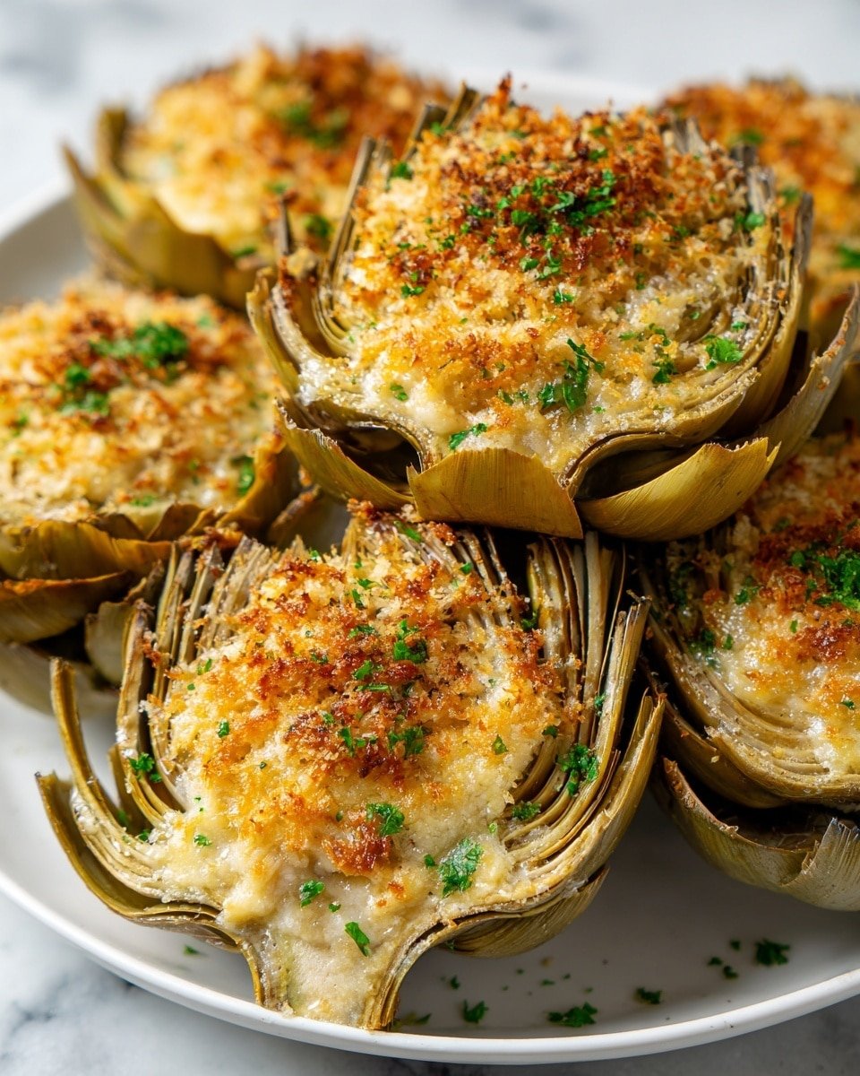 Crispy Parmesan Artichoke Hearts Recipe - Recipe Image — Crispy Parmesan Artichoke Hearts, crispy artichoke appetizer, cheesy artichoke bites, easy artichoke snack, baked artichoke hearts