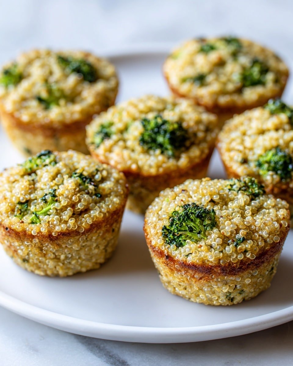 Broccoli Cheddar Quinoa Bites Recipe - Recipe Image — Broccoli Cheddar Quinoa Bites, healthy quinoa snacks, cheesy broccoli bites, vegan gluten-free appetizer, easy bite-sized party snacks