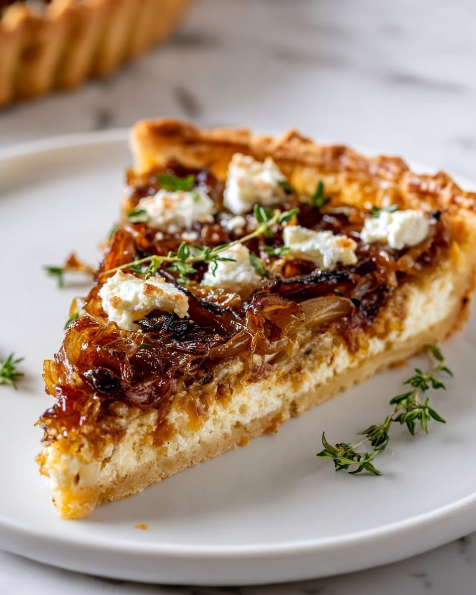 Caramelized Onion and Goat Cheese Tarts in 3 Easy Steps Recipe - Recipe Image — Caramelized Onion and Goat Cheese Tarts, caramelized onion tart, goat cheese tart, easy tart recipes, savory onion tart