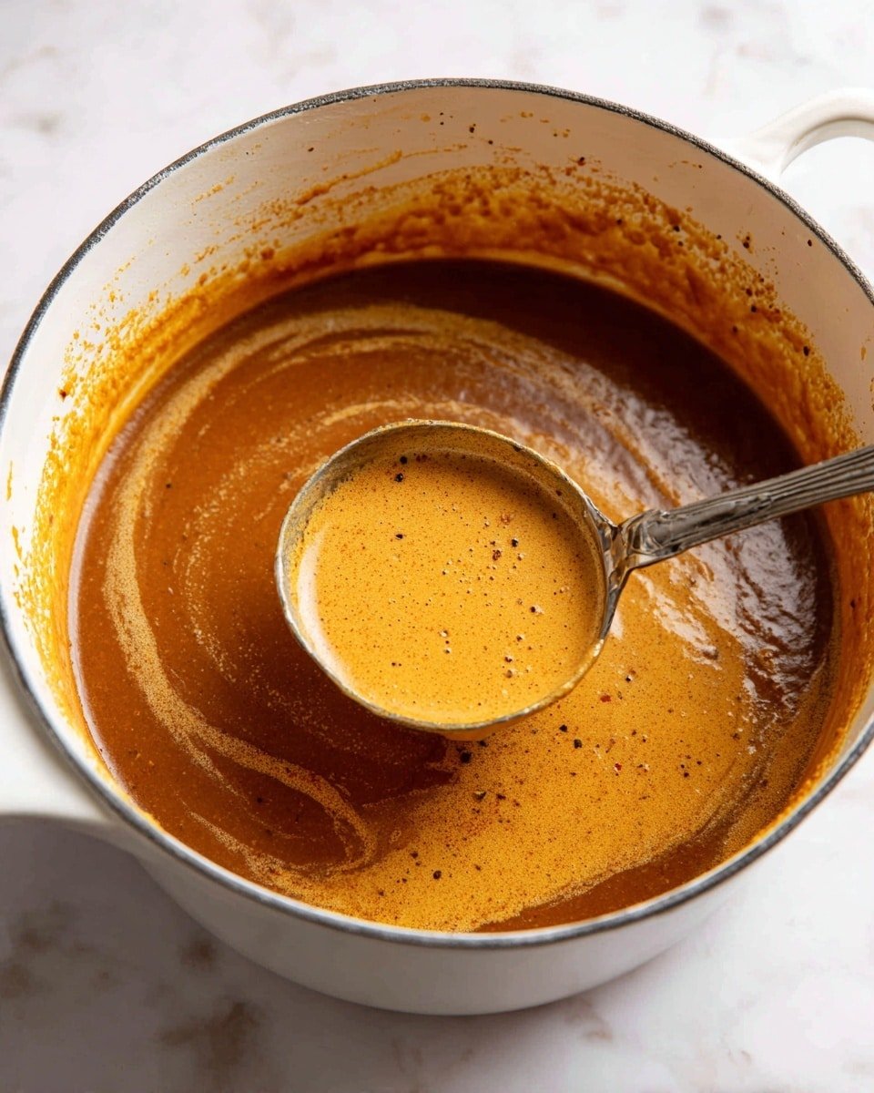 Spicy Chorizo Pumpkin Soup Recipe - Recipe Image — Spicy Chorizo Pumpkin Soup, spicy pumpkin soup with chorizo, comforting fall pumpkin soup, smoky chorizo soup recipe, easy spicy pumpkin chili