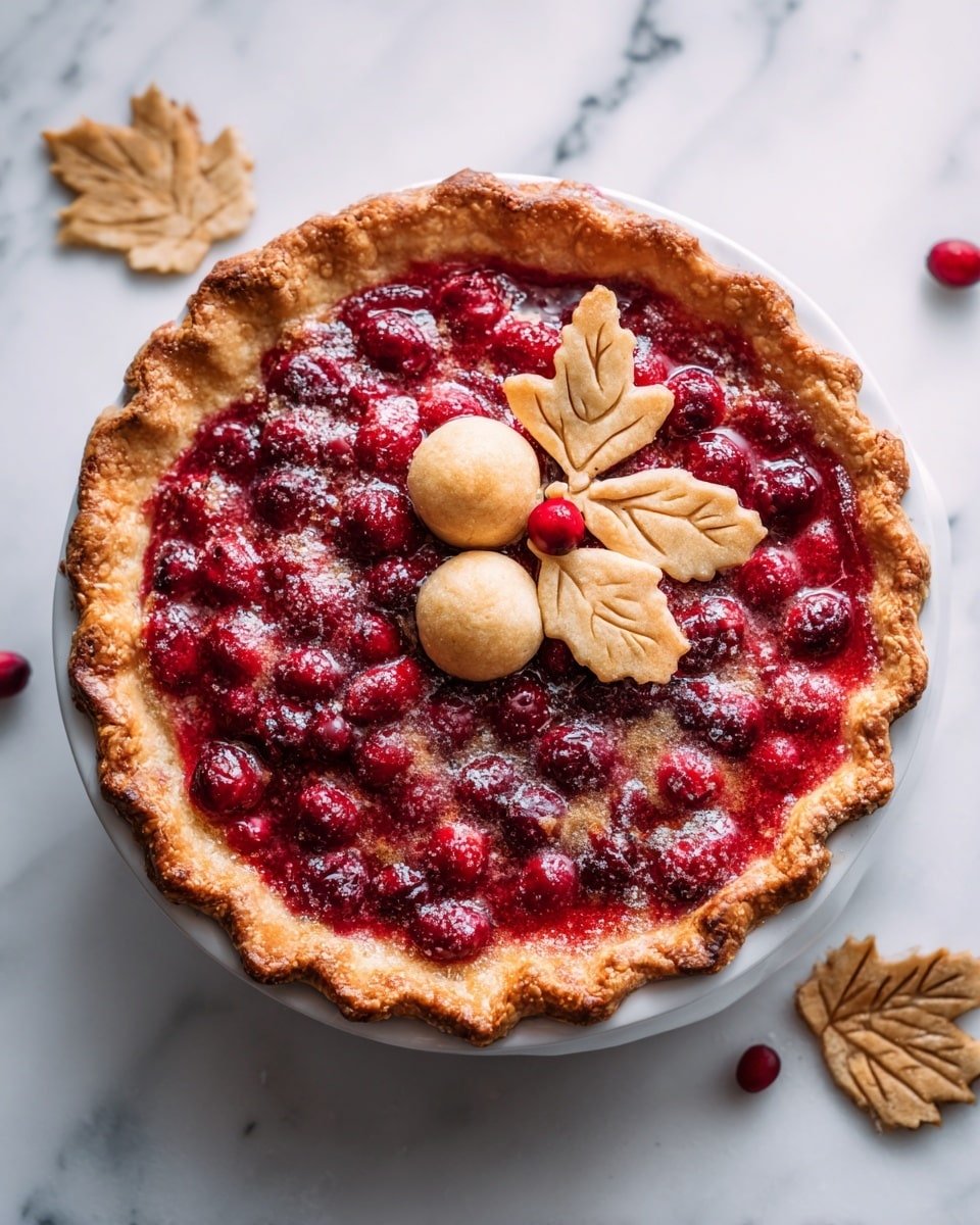 Cranberry Orange Custard Pie Recipe - Recipe Image — Cranberry Orange Custard Pie, Easy festive fruit pie, Holiday dessert recipes, Fresh cranberry dessert, Zesty orange custard pie