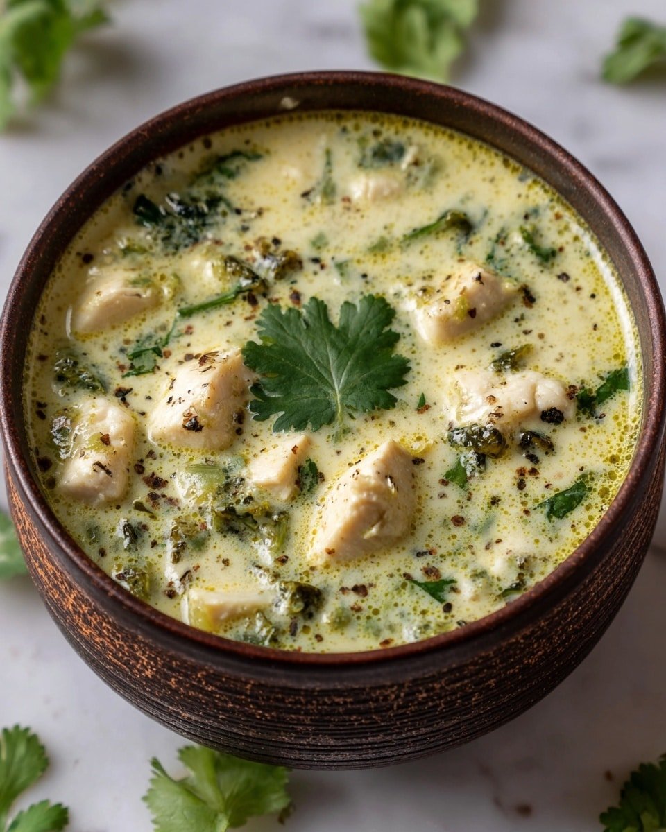 Mouthwatering Roasted Poblano Soup Recipe - Recipe Image — Mouthwatering Roasted Poblano Soup, roasted poblano soup recipe, smoky poblano soup, creamy poblano pepper soup, easy poblano soup