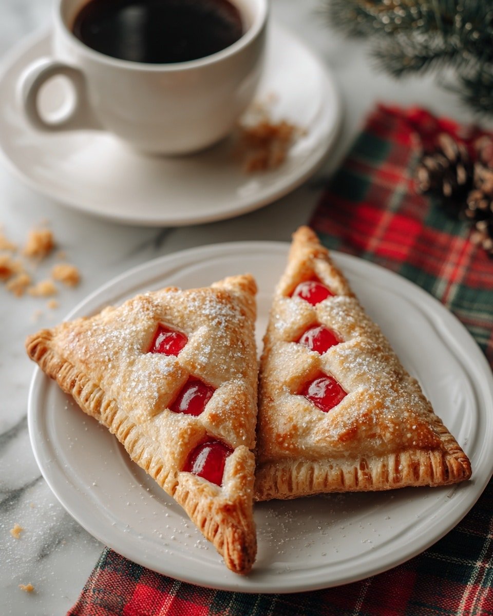 Cherry Hand Pies Recipe - Recipe Image — Cherry Hand Pies, Cherry Hand Pies Recipe, Easy Cherry Pies, Flaky Cherry Pastries, Homemade Cherry Hand Pies