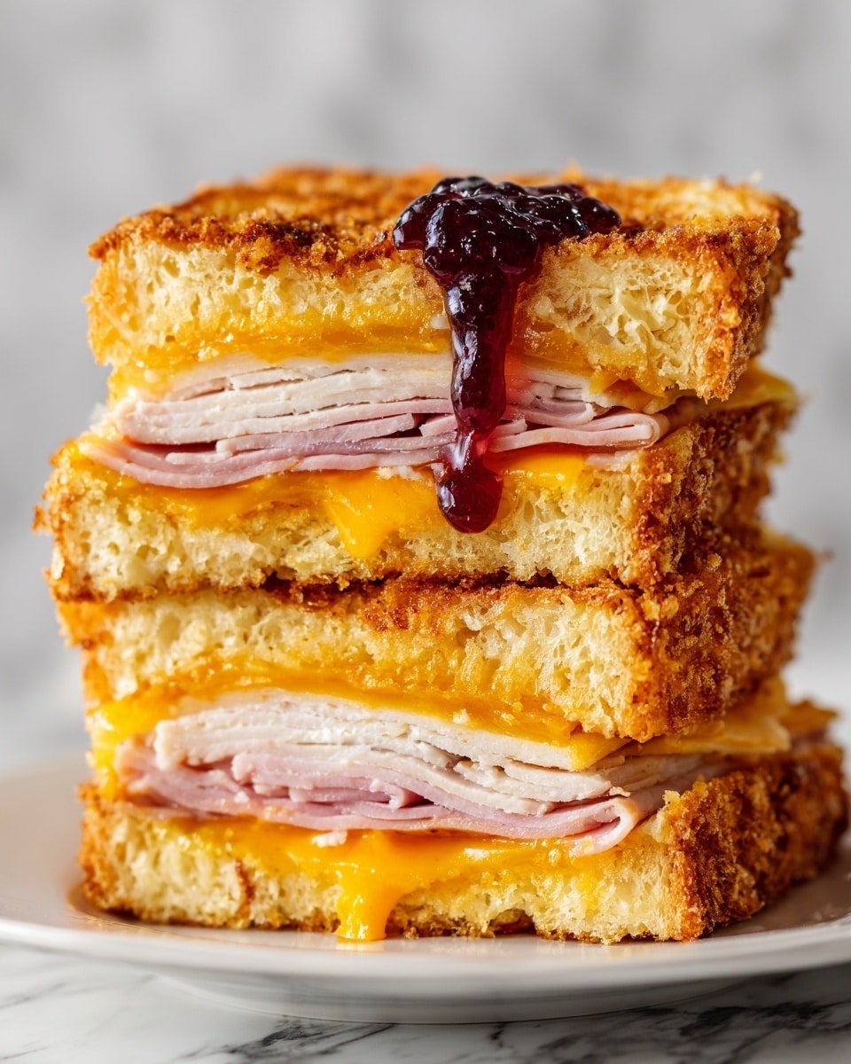 Monte Cristo Sandwich with Raspberry Dipping Sauce Recipe - Recipe Image — Monte Cristo Sandwich with Raspberry Dipping Sauce, Monte Cristo Sandwich, Raspberry Dipping Sauce, brunch sandwiches, easy sandwich recipes