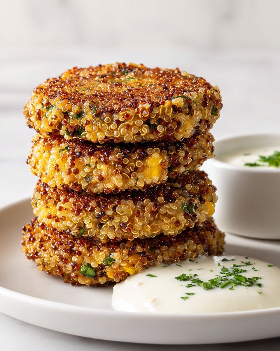 Crunchy Quinoa Veggie Patties Recipe - Recipe Image — Crunchy Quinoa Veggie Patties, healthy veggie patties, plant-based patties, crispy quinoa bites, vegetarian dinner ideas