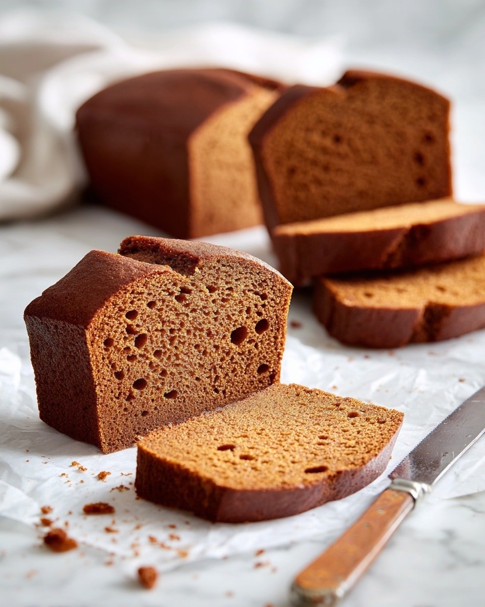 Classic Gingerbread Loaf Recipe - Recipe Image — Gingerbread Loaf, classic gingerbread loaf, holiday gingerbread cake, spiced gingerbread bread, comforting gingerbread dessert