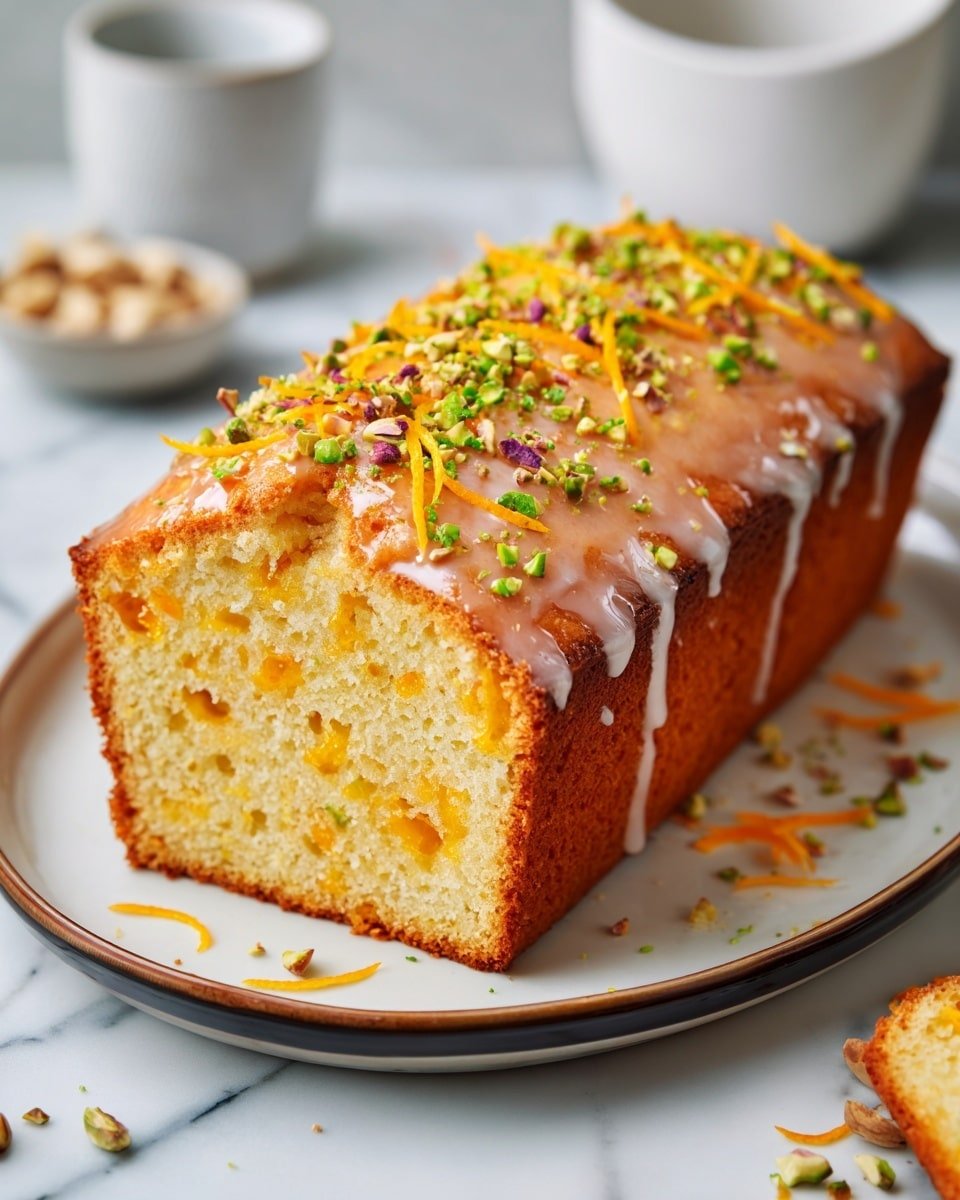 Cardamom Orange Pistachio Tea Cake – A Spiced & Nutty Dessert You’ll Love Recipe - Recipe Image — Cardamom Orange Pistachio Tea Cake, spiced nutty dessert, orange citrus cake, aromatic tea cake recipe, holiday brunch cake