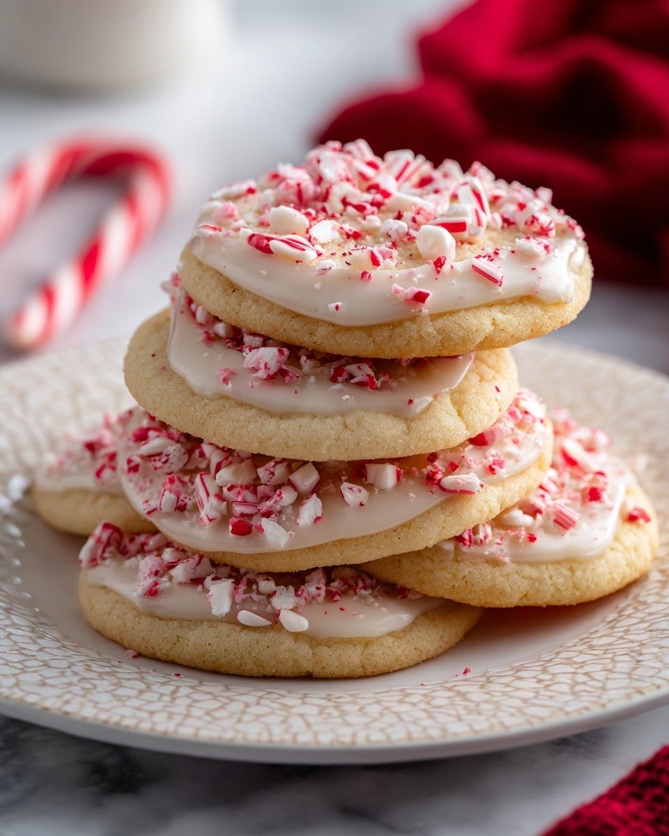 Peppermint Meltaway Cookies Recipe - Recipe Image — Peppermint Meltaway Cookies, holiday cookies, peppermint cookies, festive dessert recipes, melt-in-your-mouth cookies