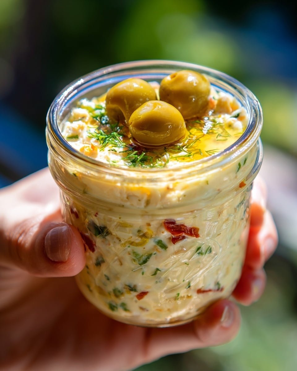 Olive Lovers’ Dream Dip – Creamy Feta & Green Olive Spread Recipe - Recipe Image — Olive Lovers’ Dream Dip, Creamy Feta & Green Olive Spread, Mediterranean Olive Dip, Easy Olive Appetizer, Briny Olive Dip