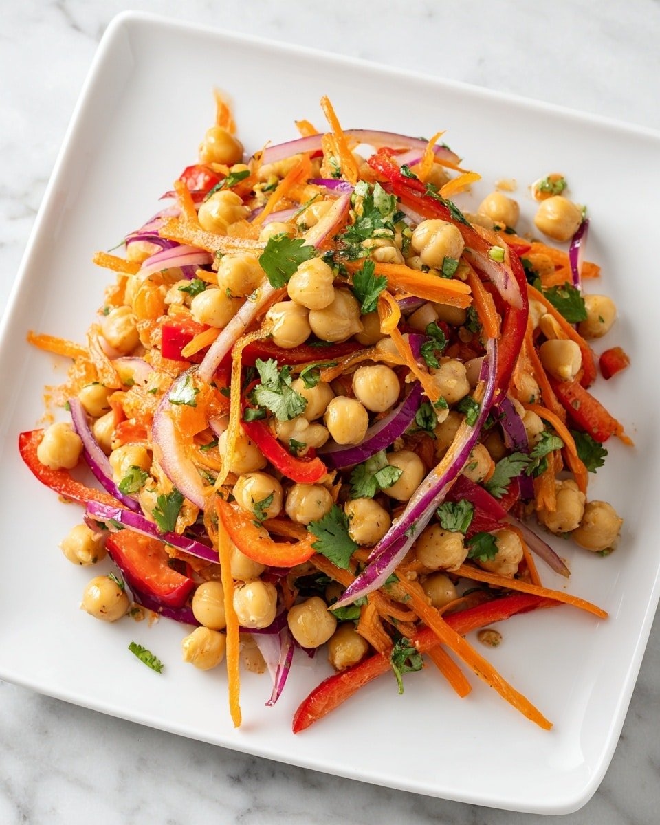 Crunchy Thai Chickpea Salad Recipe - Recipe Image — Crunchy Thai Chickpea Salad, Thai chickpea salad, healthy chickpea salad, vegan Thai salad, quick vegetarian Thai dish