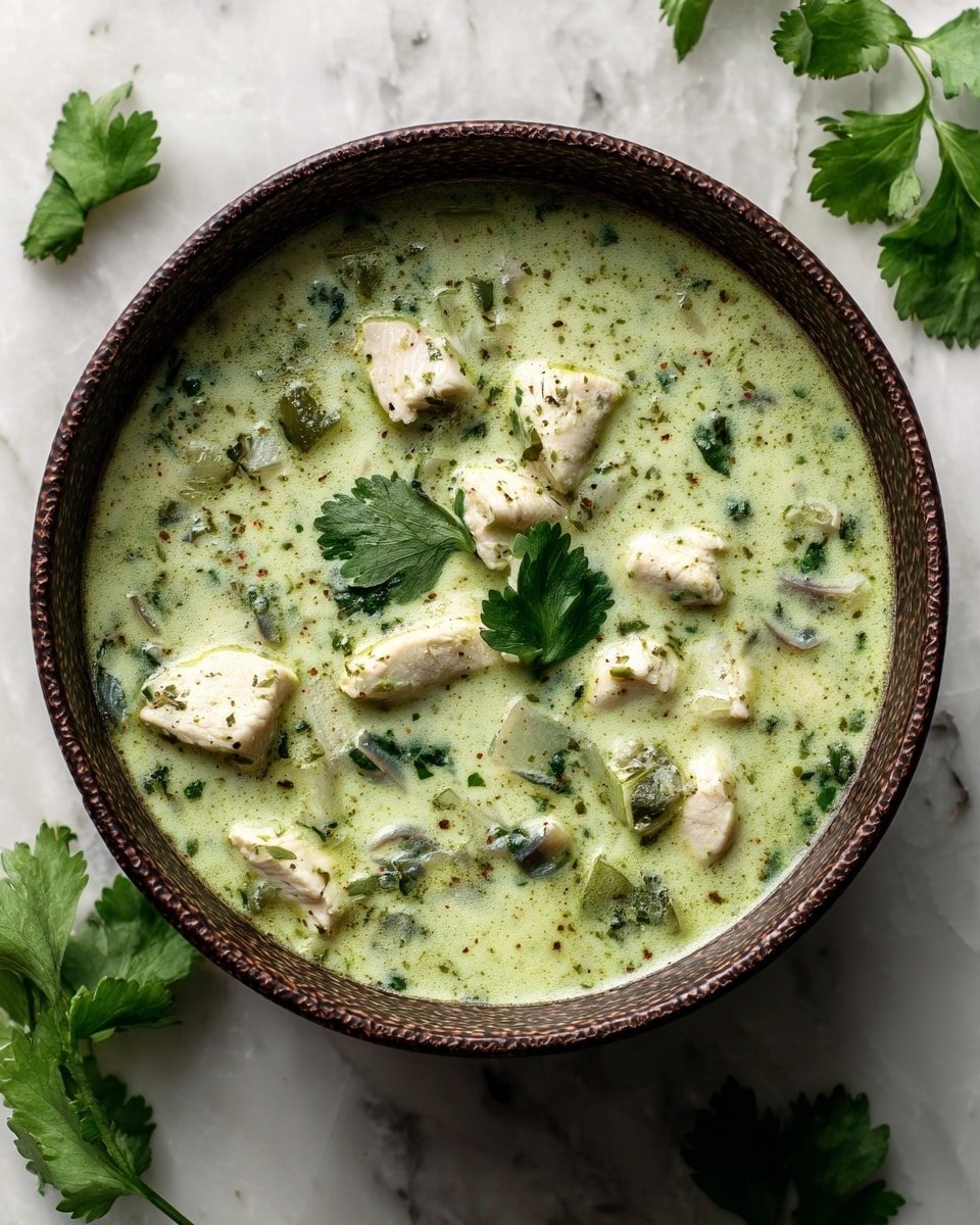 Mouthwatering Roasted Poblano Soup Recipe - Recipe Image — Mouthwatering Roasted Poblano Soup, roasted poblano soup recipe, smoky poblano soup, creamy poblano pepper soup, easy poblano soup