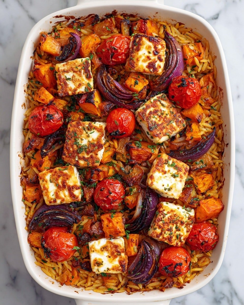 Homemade Butternut Squash Bake Recipe - Recipe Image — Homemade Butternut Squash Bake, roasted butternut squash bake, comforting autumn squash casserole, easy butternut squash dinner, healthy squash and orzo bake