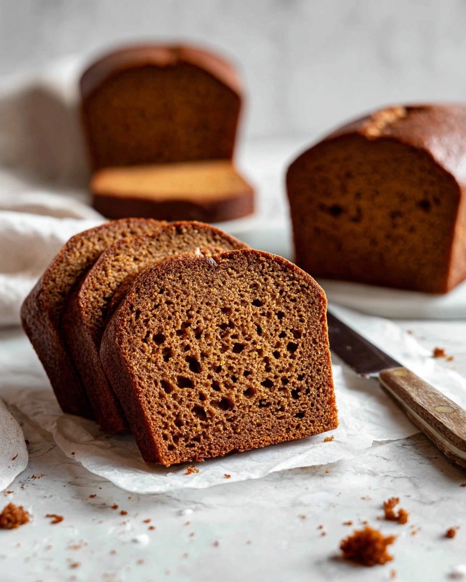 Classic Gingerbread Loaf Recipe - Recipe Image — Gingerbread Loaf, classic gingerbread loaf, holiday gingerbread cake, spiced gingerbread bread, comforting gingerbread dessert