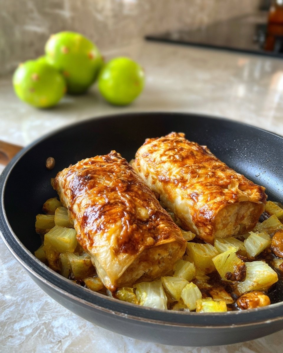 Apple and Brie Stuffed Chicken with Maple Dijon Glaze Recipe - Recipe Image — Apple and Brie Stuffed Chicken with Maple Dijon Glaze, stuffed chicken breasts with apple and Brie, fall-inspired chicken dinner, easy stuffed chicken recipes, cozy weeknight chicken meals