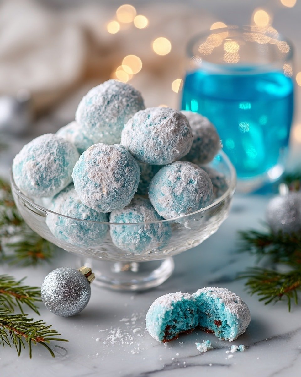 Easy Blue Christmas Truffles – No-Bake 4-Ingredient Gourmet Treat Recipe - Recipe Image — Easy Blue Christmas Truffles, Blue Christmas Truffles, No-Bake Christmas Treats, Gourmet Holiday Truffles, 4-Ingredient Holiday Desserts