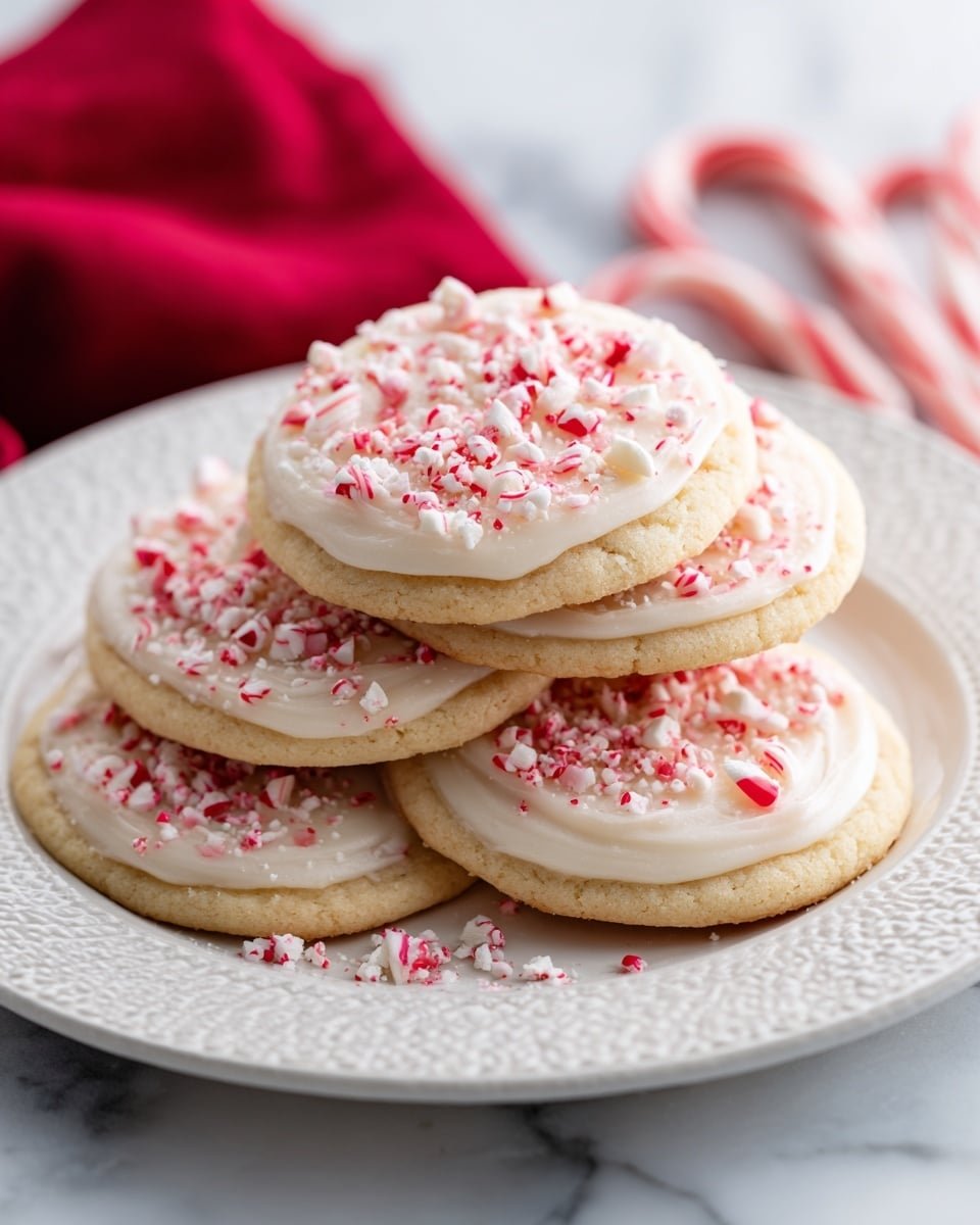 Peppermint Meltaway Cookies Recipe - Recipe Image — Peppermint Meltaway Cookies, holiday cookies, peppermint cookies, festive dessert recipes, melt-in-your-mouth cookies