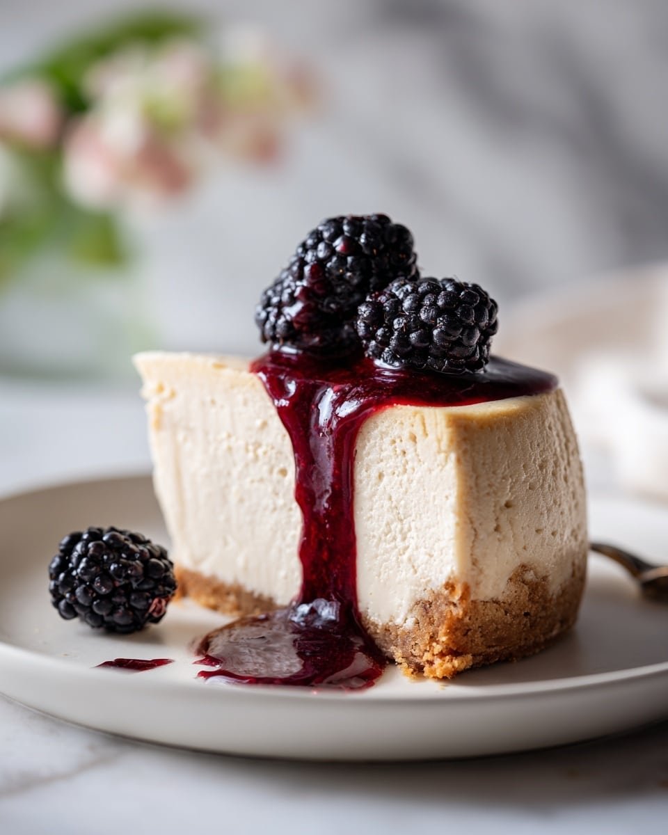 A deep white pot filled with thick, rich brown sauce mixed with a lighter orange sauce swirled through it, creating a marbled effect on the surface. A metal ladle is partially submerged in the pot, lifting some of the orange sauce, showing a creamy texture with specks of spices. The edges of the pot have some sauce splatters, and the whole scene is set against a white marbled surface. photo taken with an iphone --ar 4:5 --v 7 — London Fog Basque Cheesecake with Blackberry Sauce, Earl Grey Cheesecake, Blackberry Dessert Recipe, Elegant Cheesecake with Fruit Topping, Cozy Autumn Desserts