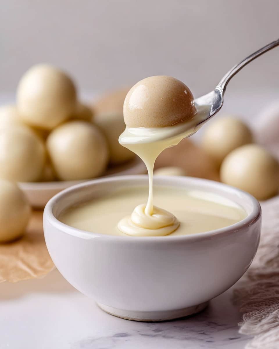 Two pieces of grilled white fish with brown spices on top are placed side by side in the center of a white plate. The fish is covered with small chunks of red tomatoes, yellow onions, and green herbs. It sits in a creamy light orange sauce that spreads evenly around the fish. The dish is set on a white marbled surface. Photo taken with an iphone --ar 4:5 --v 7 — Gingerbread Truffles, gingerbread treats, holiday dessert ideas, easy no-bake truffles, festive holiday sweets