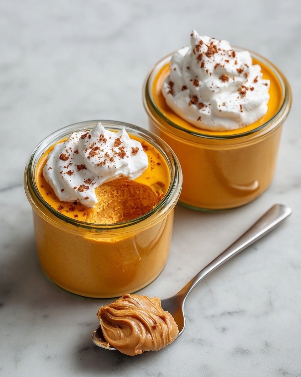 Pumpkin Pot de Crème with Maple Whipped Cream Recipe - Recipe Image — Pumpkin Pot de Crème with Maple Whipped Cream, pumpkin custard recipe, cozy fall desserts, easy pumpkin desserts, rich pumpkin pudding