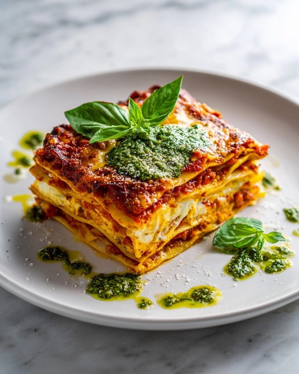 Vegan Mushroom Bolognese Lasagna with Tofu Ricotta Recipe - Recipe Image — Vegan Mushroom Bolognese Lasagna with Tofu Ricotta, vegan lasagna recipe, plant-based mushroom lasagna, dairy-free vegan lasagna, hearty vegan lasagna dinner