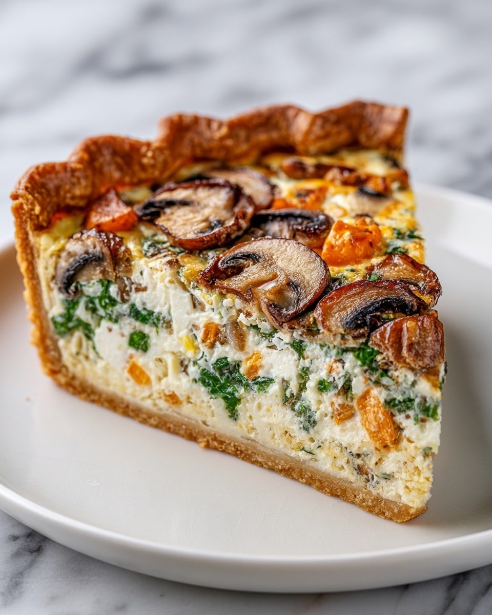 Savory Mushroom and Gruyère Bread Pudding Recipe - Recipe Image — Savory Mushroom and Gruyère Bread Pudding, mushroom bread pudding, cheesy savory bread pudding, easy mushroom brunch dish, hearty vegetarian bread pudding