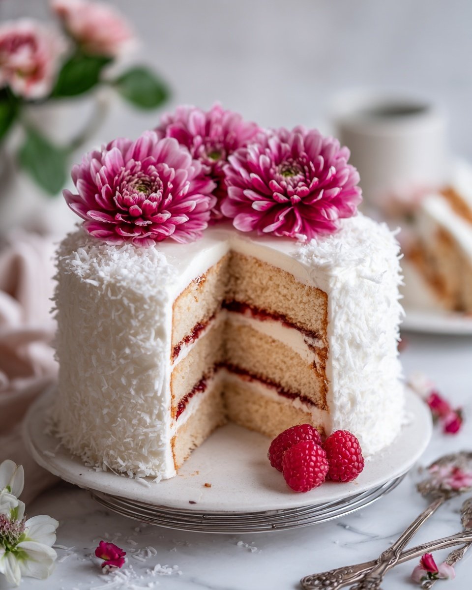 Delicious Festive Pink Velvet Cake Recipe - Recipe Image — Delicious Festive Pink Velvet Cake, pink velvet cake, festive cake recipe, soft pink layered cake, holiday celebration cake