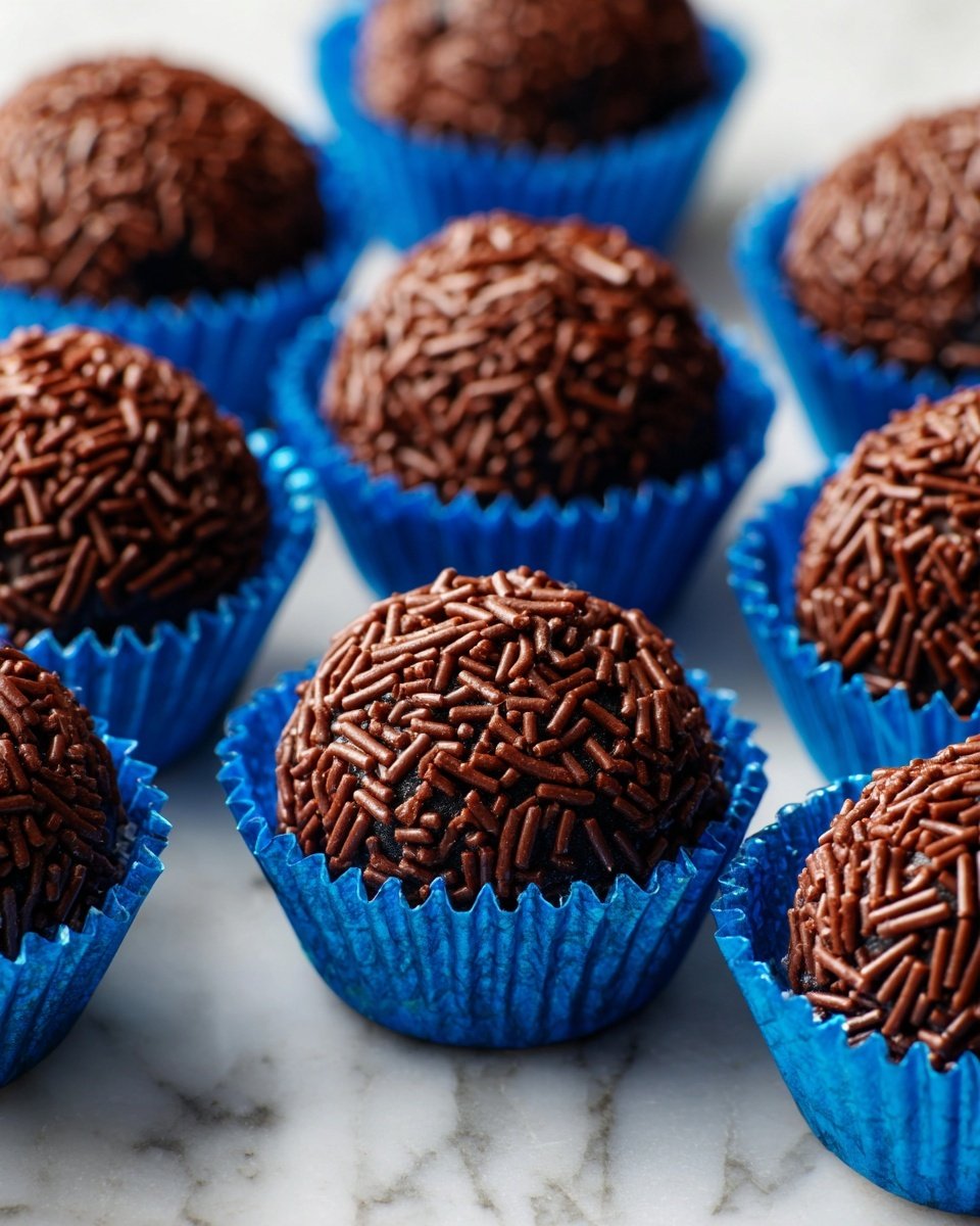 Traditional Brigadeiro Recipe - Recipe Image — Traditional Brigadeiro, Brazilian dessert, chocolate treats, homemade brigadeiro, easy brigadeiro recipe