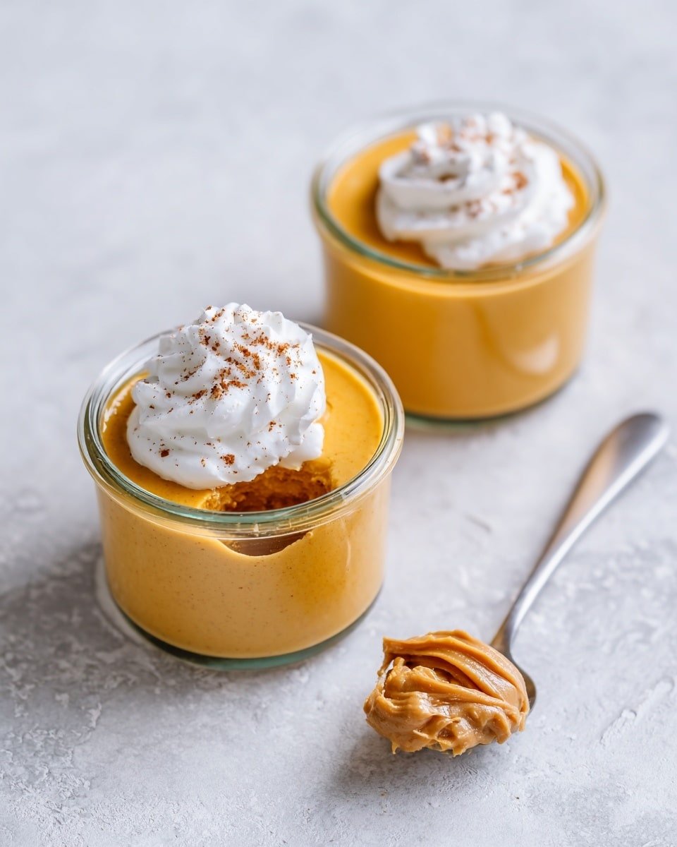 Pumpkin Pot de Crème with Maple Whipped Cream Recipe - Recipe Image — Pumpkin Pot de Crème with Maple Whipped Cream, pumpkin custard recipe, cozy fall desserts, easy pumpkin desserts, rich pumpkin pudding