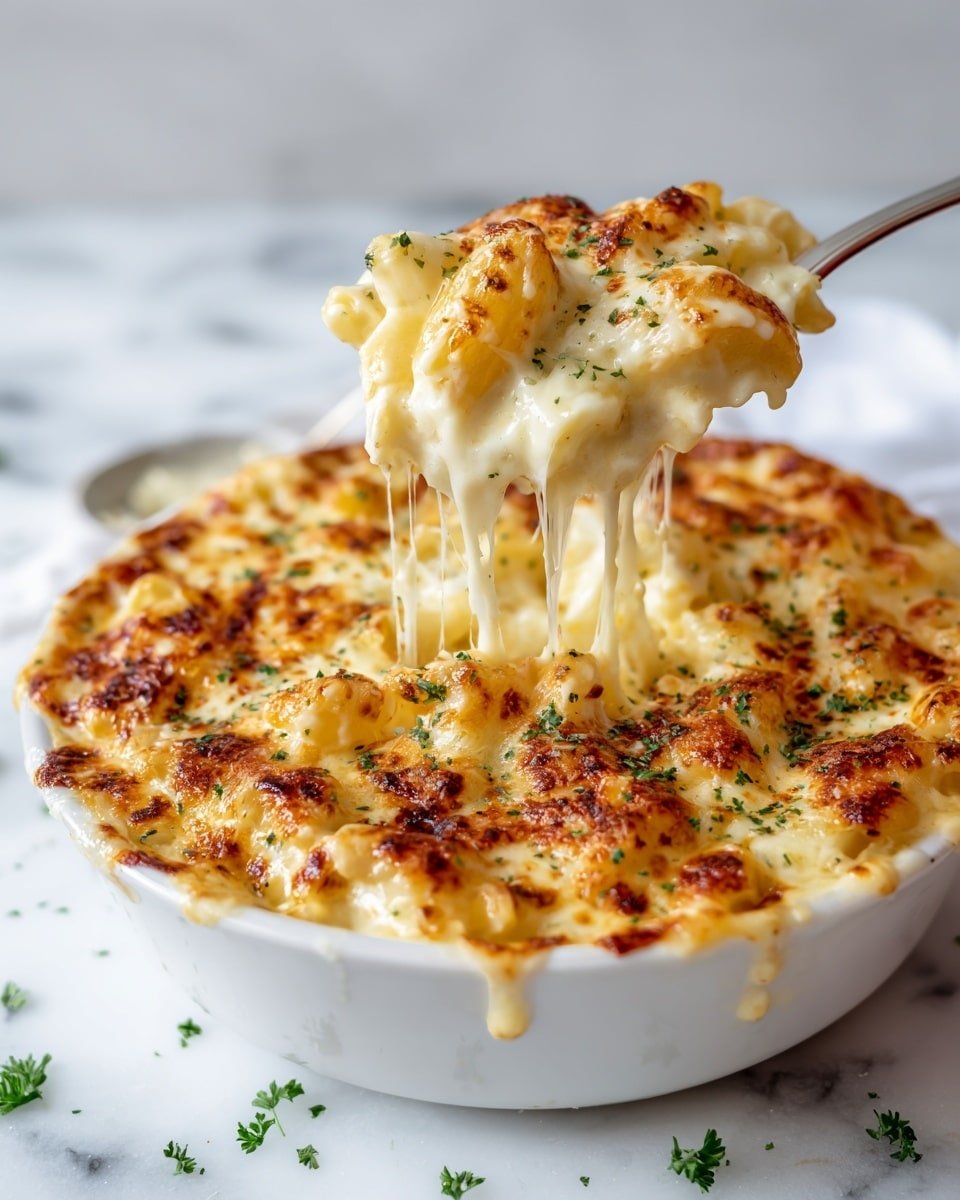 Keto Chicken Alfredo Casserole Recipe - Recipe Image — Keto Chicken Alfredo Casserole, low carb Alfredo casserole, keto chicken dinner, creamy keto casserole, keto comfort food