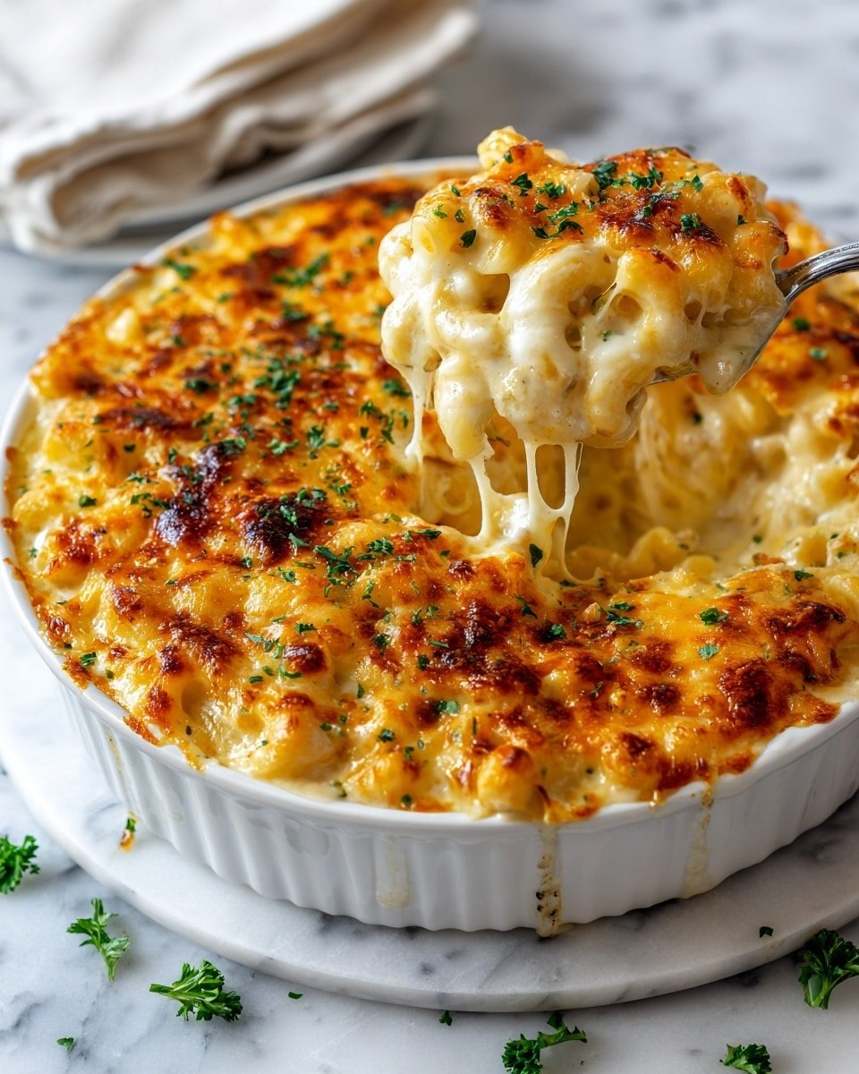 Keto Chicken Alfredo Casserole Recipe - Recipe Image — Keto Chicken Alfredo Casserole, low carb Alfredo casserole, keto chicken dinner, creamy keto casserole, keto comfort food