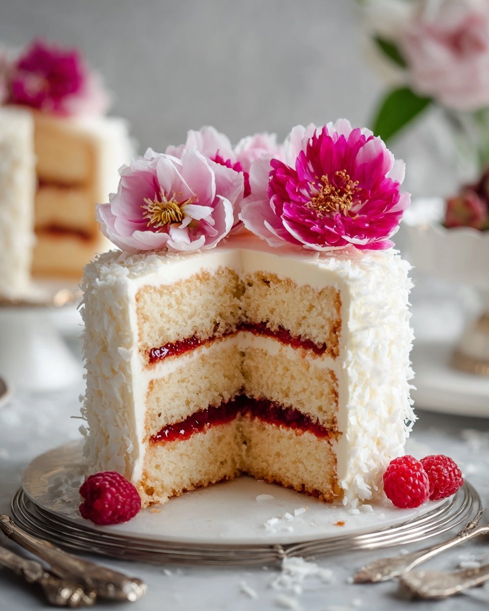 Delicious Festive Pink Velvet Cake Recipe - Recipe Image — Delicious Festive Pink Velvet Cake, pink velvet cake, festive cake recipe, soft pink layered cake, holiday celebration cake