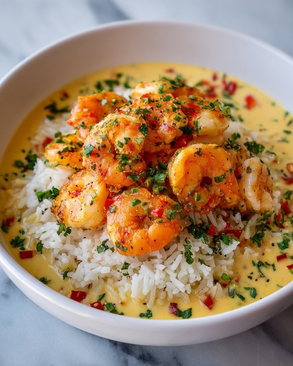 Creamy Garlic Shrimp and Rice for Quick Weeknight Bliss Recipe - Recipe Image — Creamy Garlic Shrimp and Rice, quick weeknight dinner recipes, easy seafood dinner, cozy shrimp and rice dish, fast creamy shrimp meal