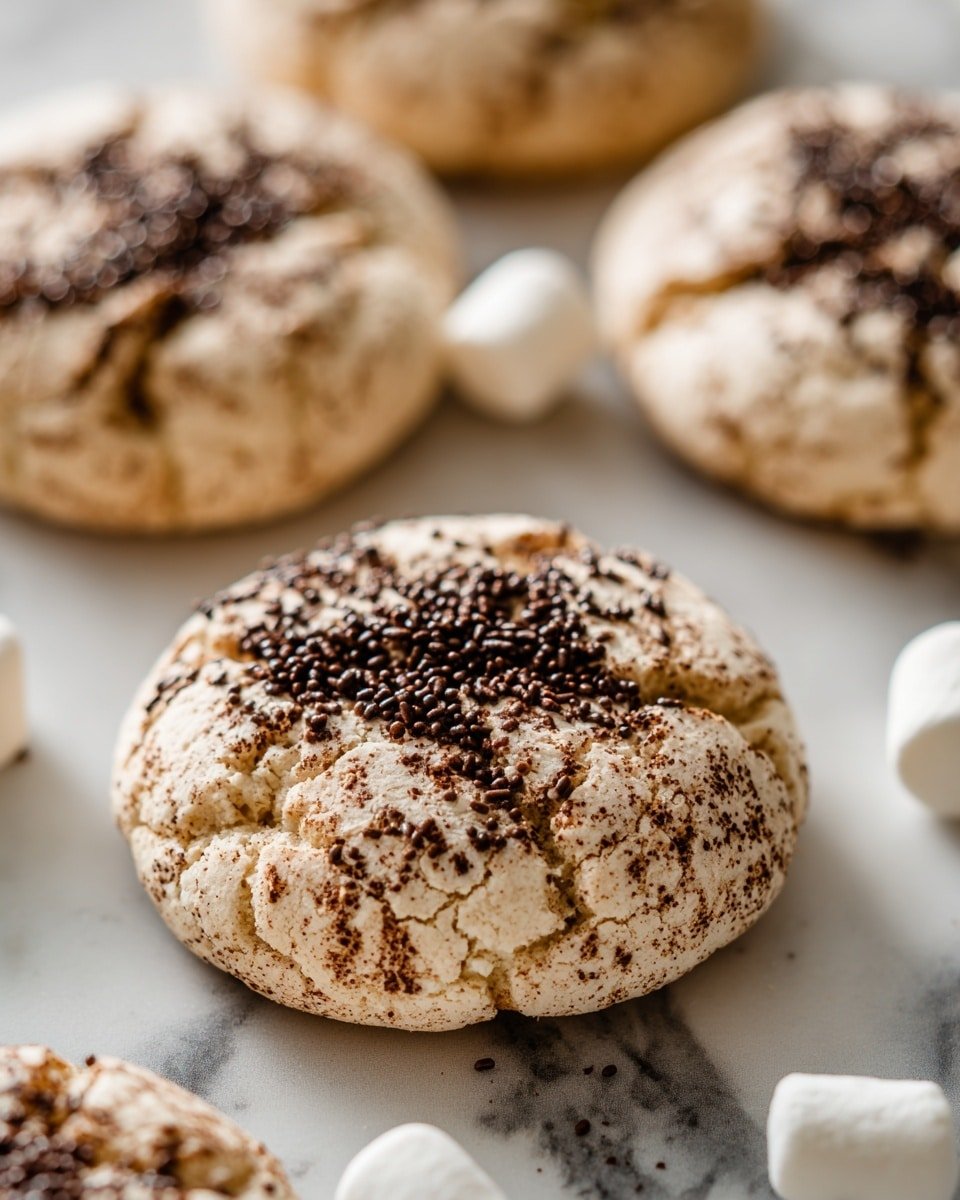 Hot Cocoa Meringue Cookies Recipe - Recipe Image — Hot Cocoa Meringue Cookies, chocolate meringue cookies, cocoa powder cookies, cheesy cocoa treats, easy meringue desserts