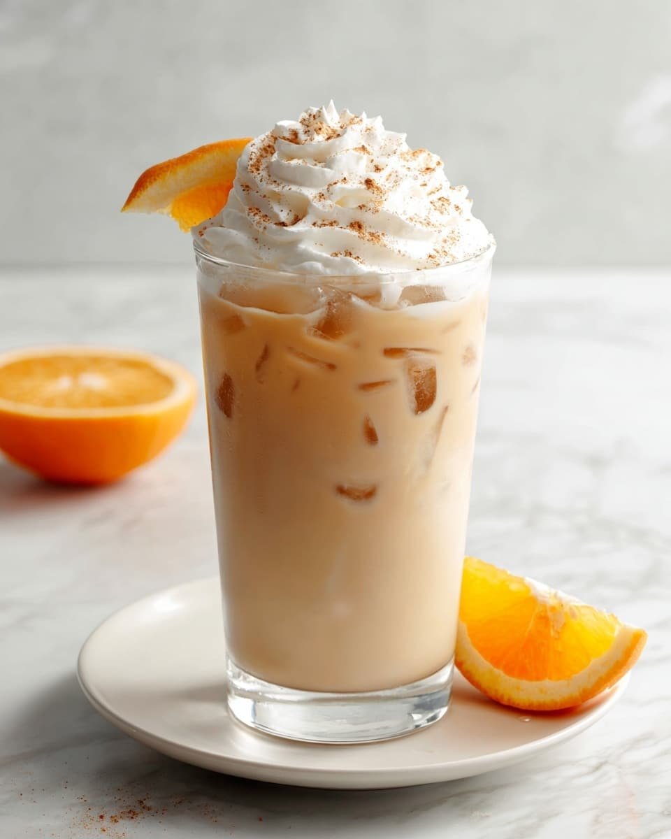 Orange Cinnamon Milk Tea Recipe - Recipe Image — Orange Cinnamon Milk Tea, citrus cinnamon tea, warm orange tea, spiced milk tea, cozy beverage