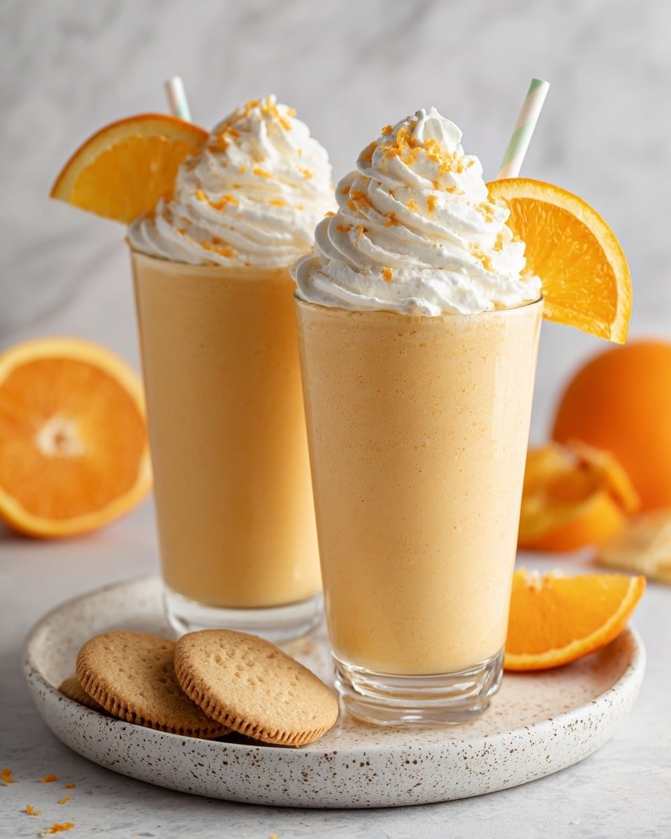 Orange Creamsicle Smoothie Recipe - Recipe Image — Orange Creamsicle Smoothie, orange creamsicle smoothie recipe, refreshing orange smoothie with vanilla, creamy citrus smoothie, easy orange vanilla smoothie