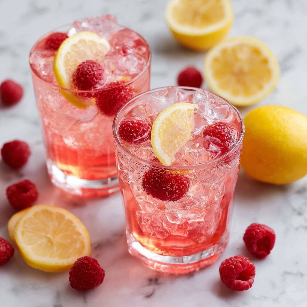 Raspberry Lemonade Sparkler Recipe - Recipe Image — Raspberry Lemonade Sparkler, sparkling raspberry lemonade, refreshing summer drinks, easy fruity cocktails, bubbly berry beverage