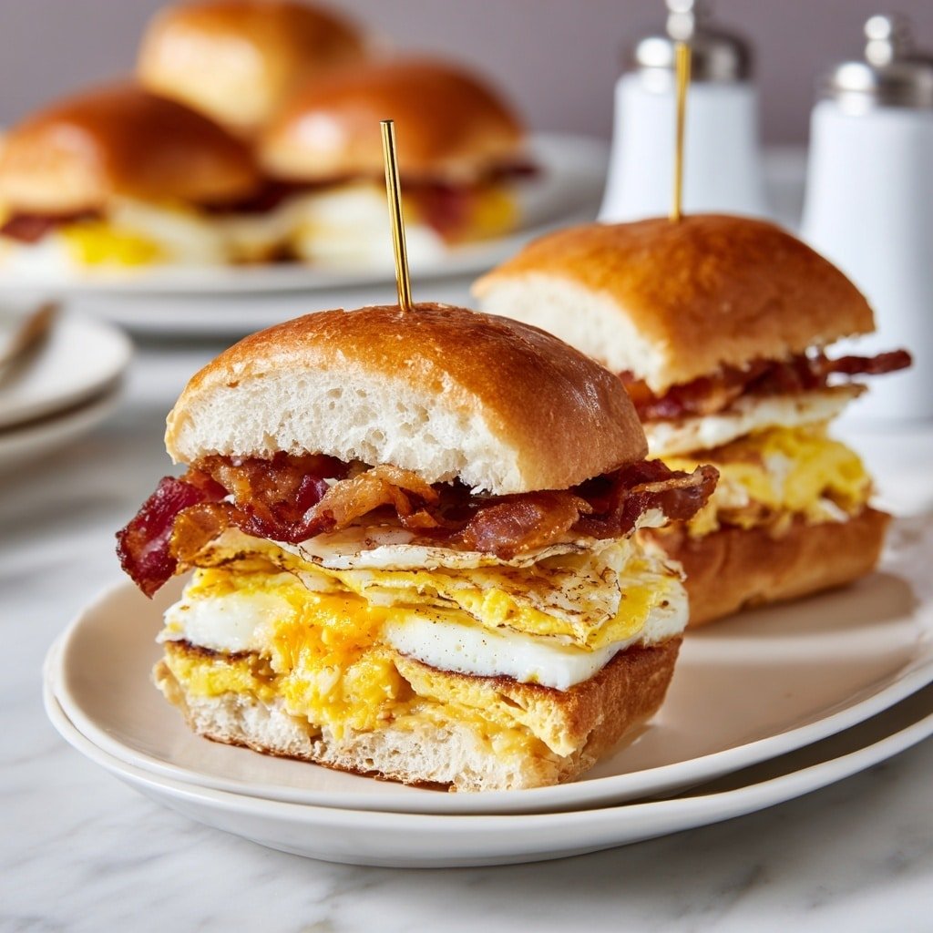 Make-Ahead Breakfast Sandwiches Recipe - Recipe Image — Make-Ahead Breakfast Sandwiches, breakfast sandwiches, easy breakfast recipes, meal prep breakfast, savory breakfast ideas