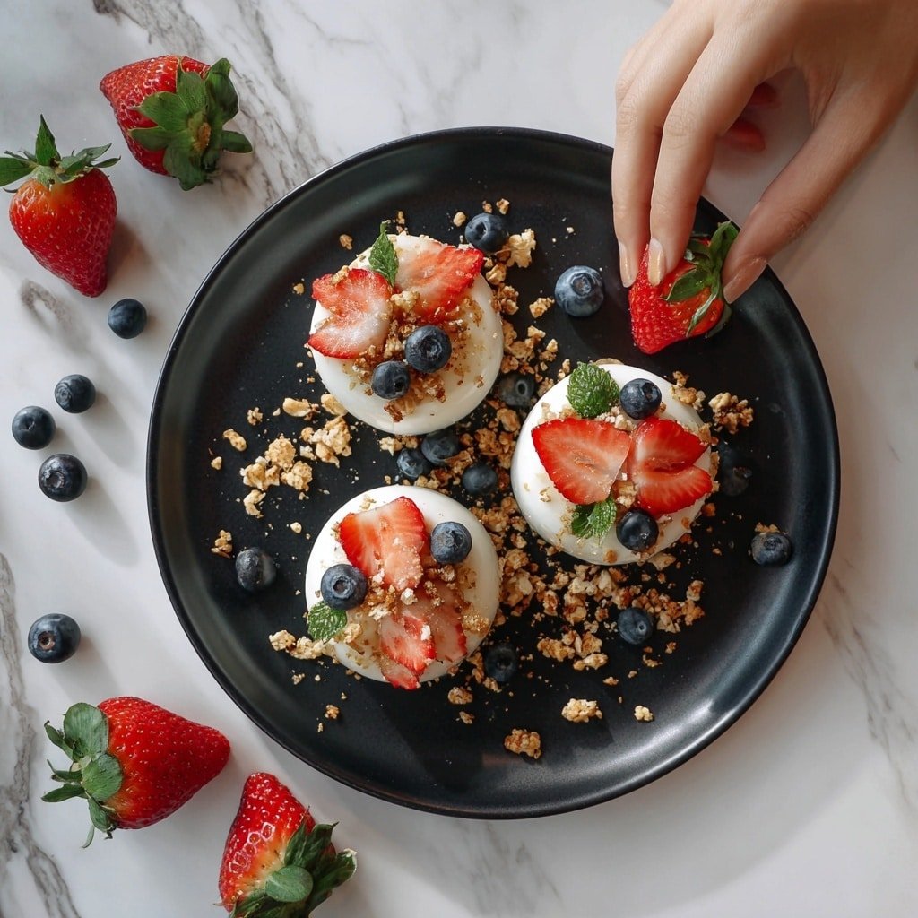 Frozen Yogurt Bites with Berries and Granola Recipe - Recipe Image — Frozen Yogurt Bites with Berries and Granola, healthy frozen yogurt snacks, easy berry and granola treats, no-bake yogurt bites, refreshing fruit and yogurt snacks